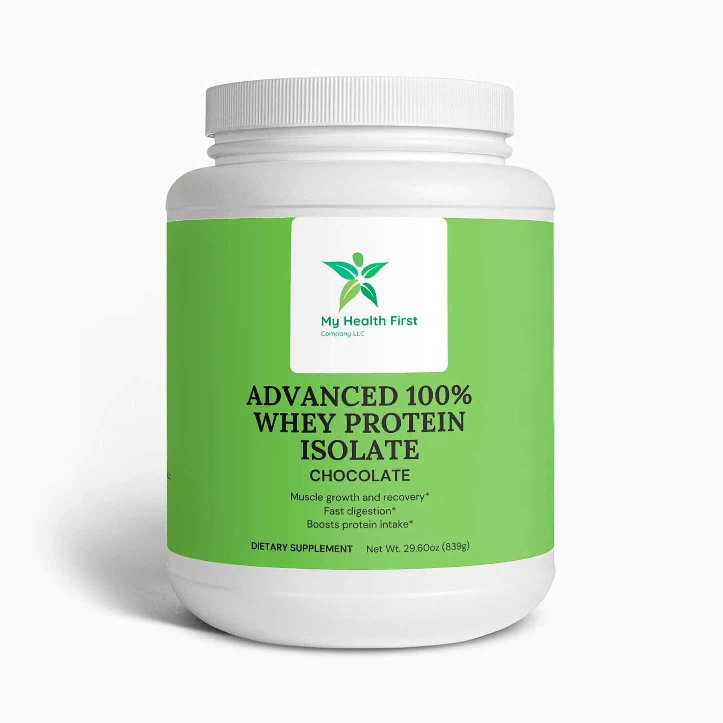 Advanced 100% Whey Protein Isolate (Chocolate) My Health First Company LLC