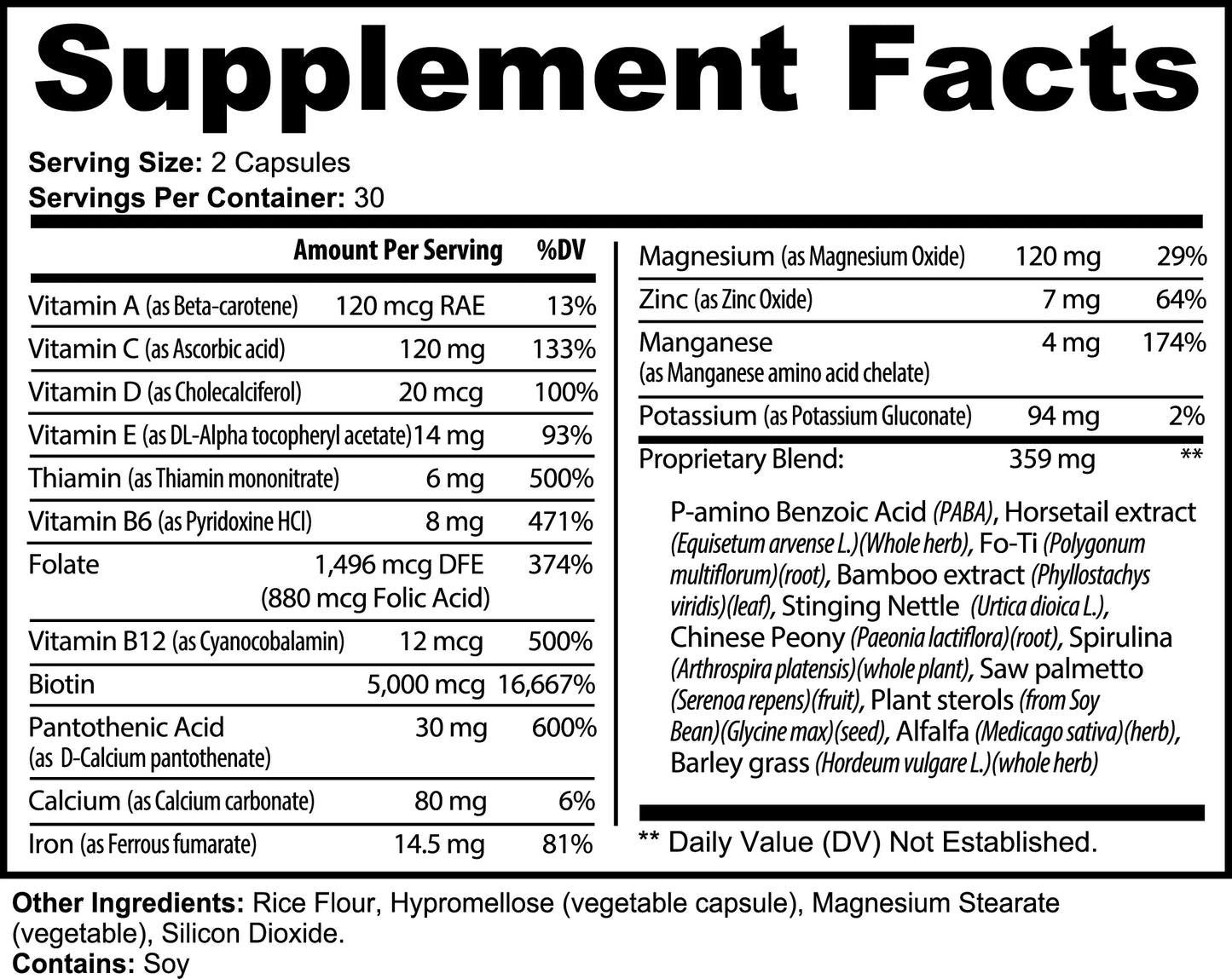 Hair, Skin and Nails Essentials My Health First Company LLC