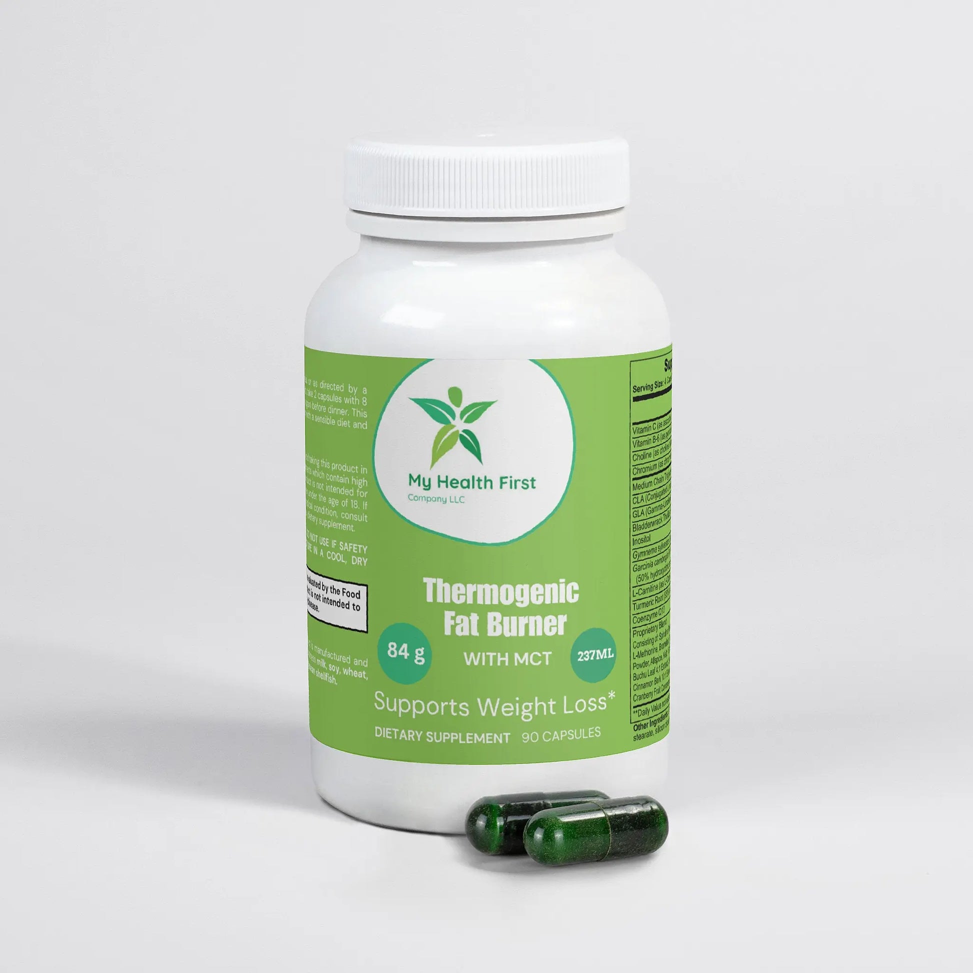 Thermogenic Fat Burner with MCT My Health First Company LLC